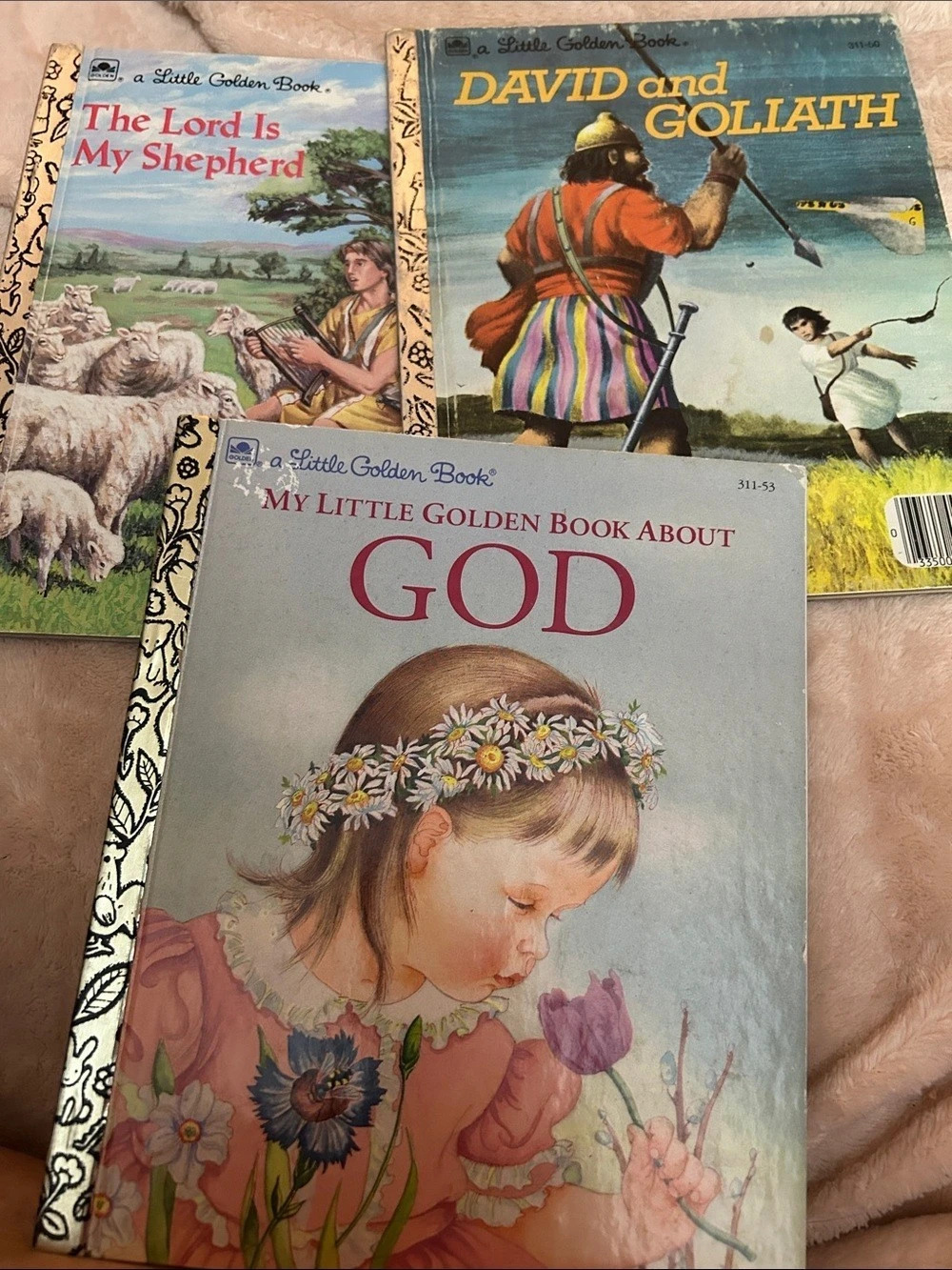 Little Golden Books Lot of 3 Vintage Christian Biblical story books
